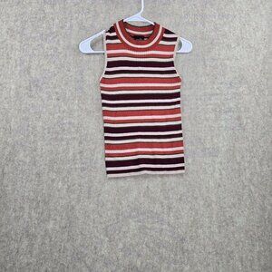 Rue21 Womens Sleeveless Striped Knit Top Multicolor Size M Rayon Blend